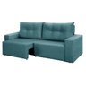 Sofá 3 Lugares Orus Retrátil e Reclinável Suede Amassado Azul - Rifletti - 2
