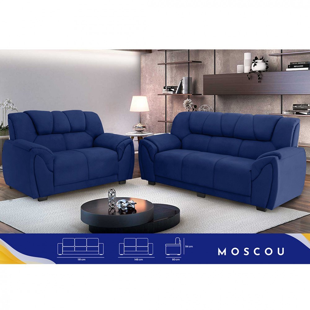 Sofa Parana Moscou 3 E 2 Lugares - 3