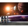 Papel De Parede Adesivo Sistema Solar Planetas Espaço GG154 - 2