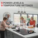 Ver imagem 3 de Gtkzw Cooktop de Indução 30" 9000w com 5 Queimadores e 2 Zonas Bridge