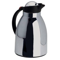 Garrafa Térmica Cromada Preta 1 Litro - 1