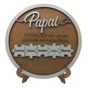 Ver imagem 1 de Quadro Mdf para Dia Dos Pais Frase com Nomes Dos Filhos 18x25cm