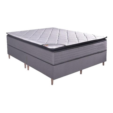 Colchão King Molas Ensacadas Nobre + Base 193x203x73