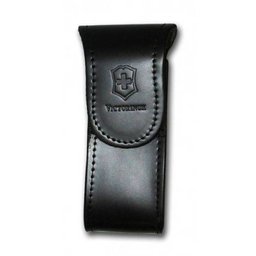 Bainha de cinto em Couro Preta para canivetes Victorinox tamanho G 4.0523.32A - 1