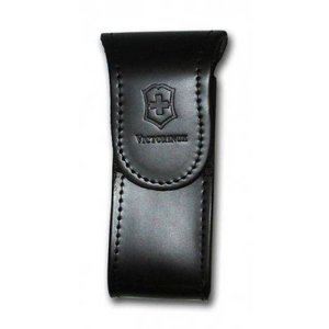 Bainha de cinto em Couro Preta para canivetes Victorinox tamanho G 4.0523.32A