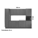 Ver imagem 3 de Kit Cozinha Modulada 7 Peças Ciela 2 Aéreos + 2 Balcões+ 2 Paneleiros + 1 Complemento C7p84