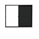 Ver imagem 4 de Veneziana 3 Folhas Aluminio Preto 1,00x1,00 Linha 18 Modular