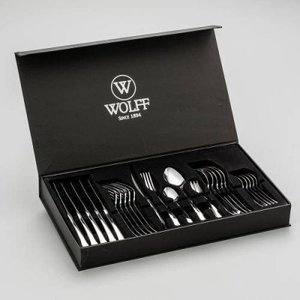 Faqueiro Berna em Aço Inox 30 Peças com Caixa 70019 - Wolff