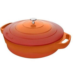 Caçarola Baixa LE Cook 24 CM com Capas de Silicone para ALÇAS LC1806