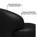 Ver imagem 4 de Poltrona de Couro Legítimo Giratória Gana