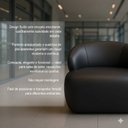 Ver imagem 5 de Poltrona de Couro Legítimo Giratória Gana