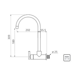 Torneira de Parede Em Aço Inox 94520/018 Tramontina - 3