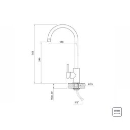 Torneira de Bancada em Aço Inox Arko 94520/017 - Tramontina - 3