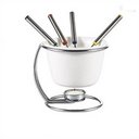 Ver imagem 1 de Fondue de Porcelana com 4 Garfos Suporte Vela 450 Ml Ref. Dmp4930 - Dm Brasil