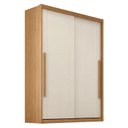 Ver imagem 1 de Guarda Roupa Solteiro Splendido 2 Portas 3 Gavetas Cinamomo Areia Fosco - Zanzini