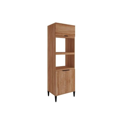 Torre Quente de Cozinha Paneleiro Alpha 2511 C/ 2 Fornos 3 Portas 70cm Freijo - Carraro