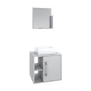 Ver imagem 2 de Conjunto Balcão C-cuba Q32 e Espelheira Soft 500 Perffect Acetinado Branco Chess