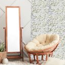 Ver imagem 2 de 6 Painéis de Parede para Jardim Vertical 60x40 Flores Artificiais para Sala e Escritório