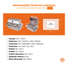 Churrasqueira Elétrica Makeer Electric Max com Abafador e Espeto - 430 - 220v - 4