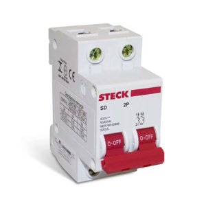 Disjuntor Mini Din Bipolar 25A Curva C 3Ka 230/400V Steck
