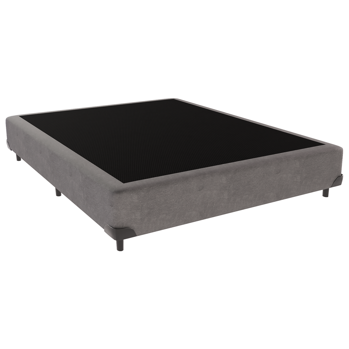 Cama Box Casal 138x188 Cinza Victória Móveis - 1