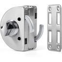 Ver imagem 6 de Fechadura Redonda de Pressão em Inox para Porta Vidro - Vidro/alvenaria Trinco