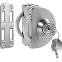 Ver imagem 1 de Fechadura Redonda de Pressão em Inox para Porta Vidro - Vidro/alvenaria Trinco