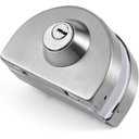 Ver imagem 3 de Fechadura Redonda de Pressão em Inox para Porta Vidro - Vidro/alvenaria Trinco