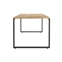 Ver imagem 6 de Kit 7 Peças com Uma Mesa de Reunião e 6 Cadeiras de Escritório Tela Mesh Espresso Móveis Preto/Natura
