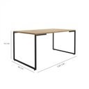 Ver mais imagens de Kit 7 Peças com Uma Mesa de Reunião e 6 Cadeiras de Escritório Tela Mesh Espresso Móveis