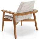 Ver imagem 7 de Poltrona Decorativa para Sala de Estar Living Base Madeira Becker L02 Linho Cru - Lyam Decor