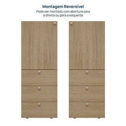 Módulo 45x120 3 Gavetas 1 Porta Frame Cabecasa madeiramadeira - 9