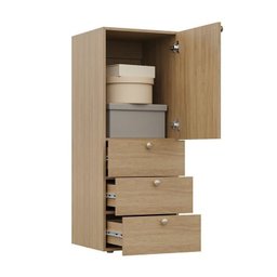 Módulo 45x120 3 Gavetas 1 Porta Frame Cabecasa madeiramadeira - 11