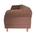 Ver imagem 3 de Sofá Chesterfield Duque 3 lugares 2M - Suede Marrom / sala de estar, recepção, barbearia