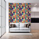 Ver imagem 4 de Papel de Parede Adesivo Abstrato Moderno Colorido 2,80m