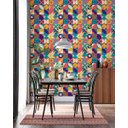 Ver imagem 5 de Papel de Parede Adesivo Abstrato Moderno Colorido 2,80m