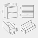 Ver imagem 3 de Gabinete para Banheiro 60cm MDF Rosa Dubai - On Móveis