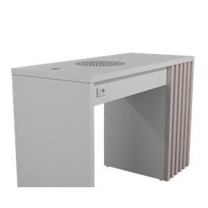 Mesa Nails Rubi Ripado 117x50 Cm com Aspirador