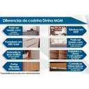 Ver imagem 2 de Cozinha Completa Divina 5 Peças (2aéreos+2balcões+1paneleiro) Cz001 Freijo/titanium - Mgm
