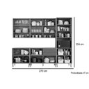 Ver imagem 4 de Cozinha Completa Divina 5 Peças (2aéreos+2balcões+1paneleiro) Cz001 Freijo/titanium - Mgm