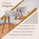 Ver imagem 6 de Cadeira de Jantar Araguaia Madeira Maciça Linho Bege