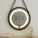 Ver imagem 5 de Espelho Redondo Iluminado 40cm com Alça Touch 2 Leds com Alça Adnet Reduna