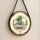 Ver imagem 3 de Espelho Redondo Iluminado 40cm com Alça Touch 2 Leds com Alça Adnet Reduna