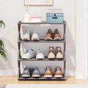 Ver imagem 3 de Sapateira Vintage Organizador Multiuso Estante 4 Prateleiras 8 Pares Sapatos Quarto Lavanderia Sala