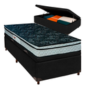 Ver imagem 1 de Cama Box Bau Blindado Solteiro + Colchão D28 Conforto Paropas