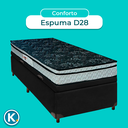 Ver imagem 4 de Cama Box Bau Blindado Solteiro + Colchão D28 Conforto Paropas