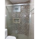 Ver imagem 5 de Box de Vidro para Banheiro 1,90x1,10m 8mm Bronze Woodglass Padrão bronze