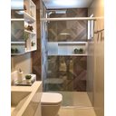 Ver imagem 1 de Box de Vidro para Banheiro 1,90x1,10m 8mm Bronze Woodglass Padrão bronze