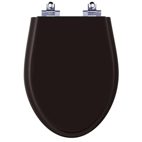 Assento Sanitário Laqueado Soft Close Absolute Preto para Vaso Ideal Standard