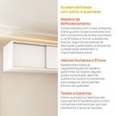 Ver imagem 7 de Ponte Canto Linear Modular 2 Portas de Correr Jade CabeCasa MadeiraOriginals Branco